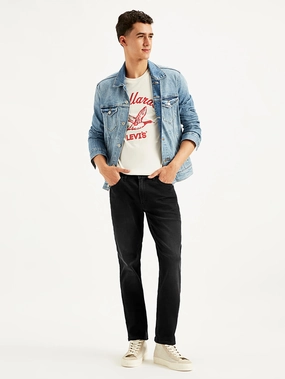 Men's 511 Black Slim Fit Mid Rise Jeans Party Look Classic Wear Classic Fit Design