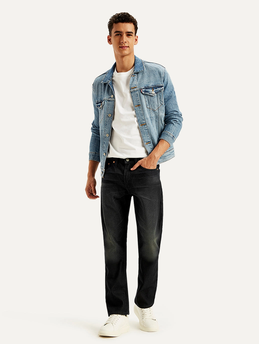 Chill Mode Textured Party Look Soft Men's 511 Black Slim Fit Mid Rise Jeans