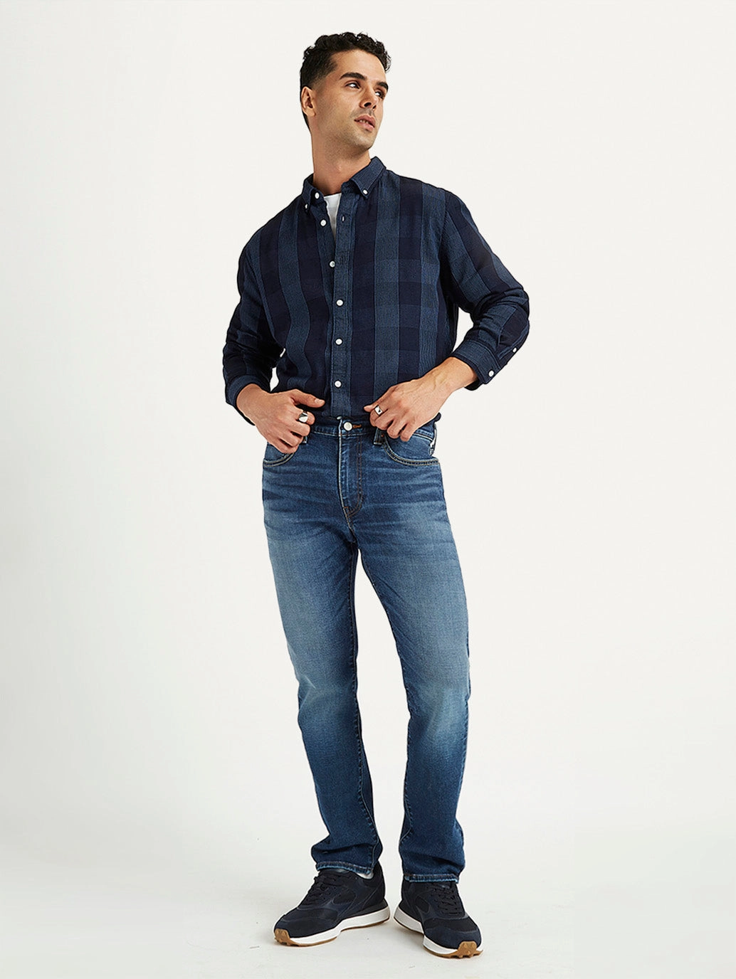 Evening Stroll Weekend Getaway Men's 511 Blue Slim Fit Mid Rise Jeans