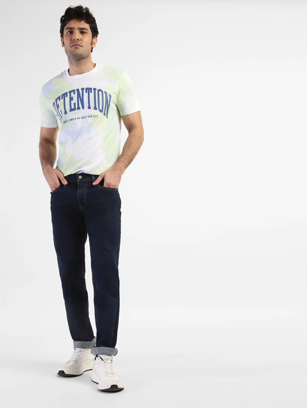 Men's 511 Blue Slim Fit Mid Rise Jeans Modern Silhouette