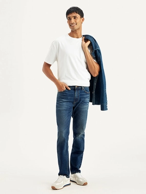 Modern Winter Warmth Loose Men's 511 Blue Slim Fit Mid Rise Jeans