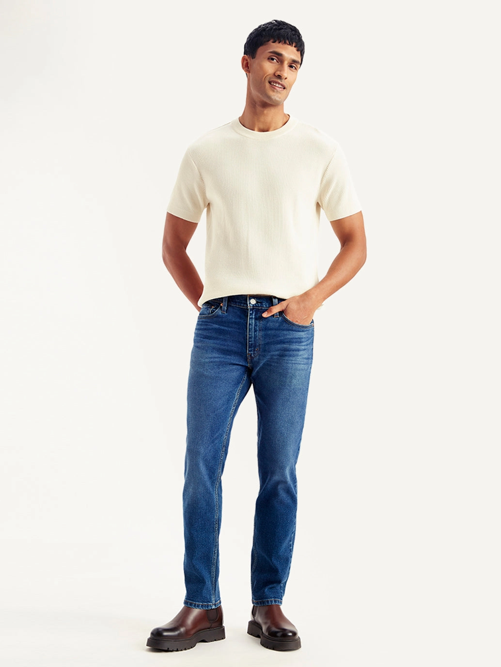 Everyday Wear Men's 511 Blue Slim Fit Mid Rise Jeans