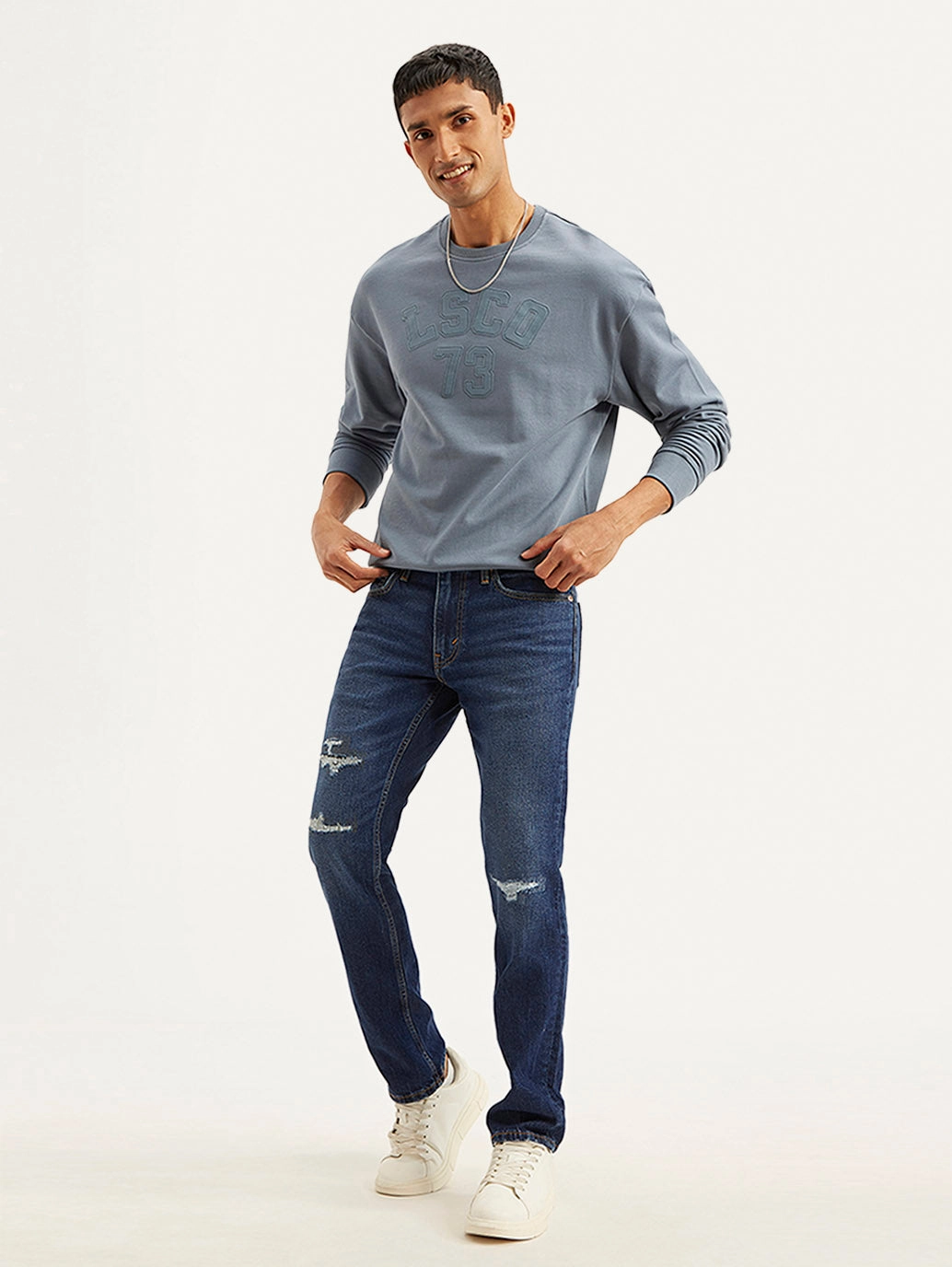 Nature Lover Party Look Men's 511 Blue Slim Fit Mid Rise Jeans