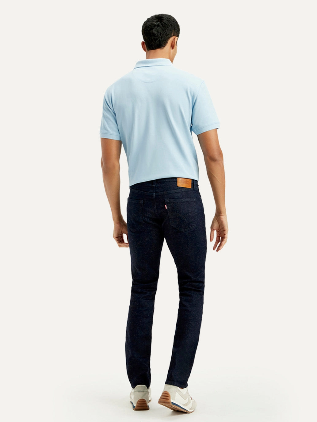 Men's 511 Dark Blue Slim Fit Mid Rise Linen Jeans Contemporary Fit