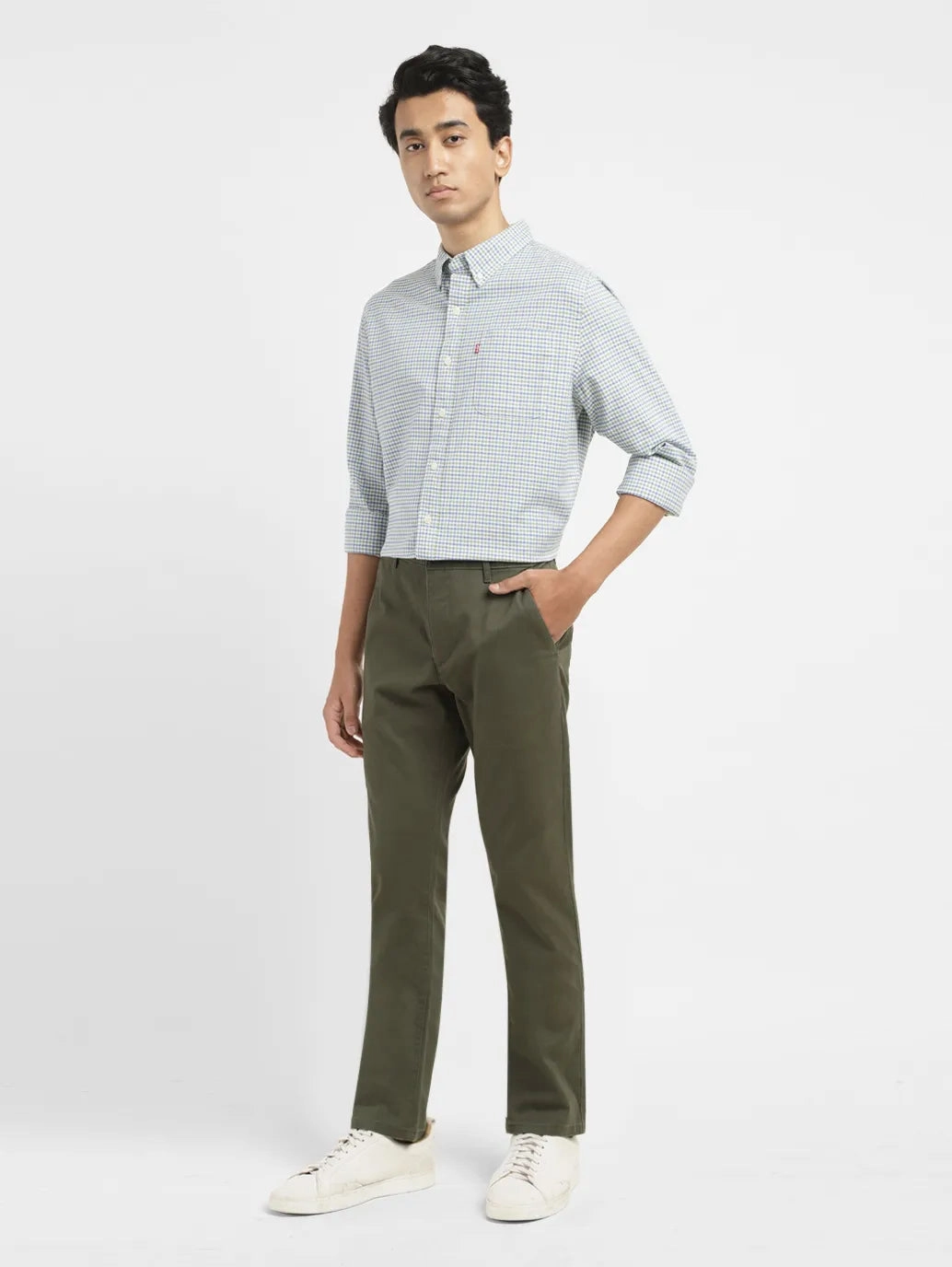 Men's 511 Dark Green Slim Fit Chinos Urban Style Packable design