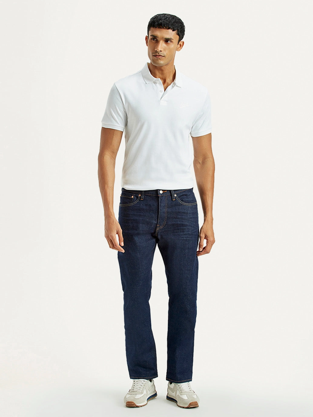 Eco Friendly Fashion Lover Morning Stroll Low Maintenance Fabric Men's 511 Dark Indigo Slim Fit Mid Rise Selvedge Jeans