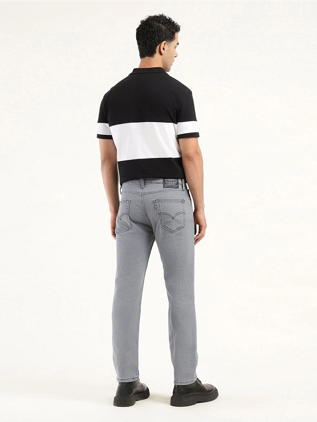 Luxury Textured Athlete Fit Brunch Outfit Trend Setter Men's 511 Grey Slim Fit Mid Rise Jeans