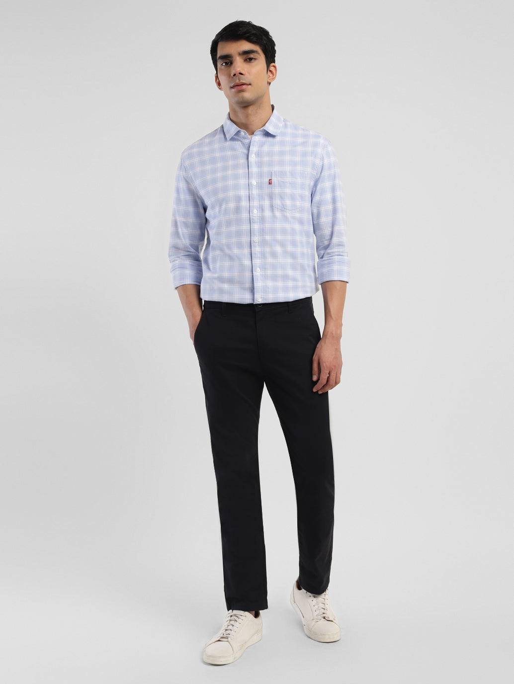 Men's 511 Light Black Slim Fit Chinos Light Reflective Details Urban Flex