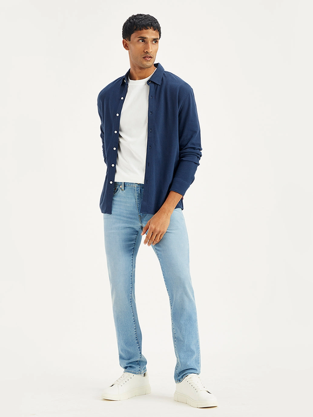 Men's 511 Light Blue Slim Fit Mid Rise Jeans Night Out Parent Style