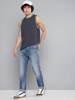 Sleek Comfort Textured Smart Casual Road Trip Men's 511 Light Blue Slim Fit Mid Rise Jeans