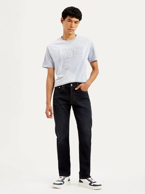 Men's 511 Navy Blue Slim Fit Mid Rise Jeans Style Blend