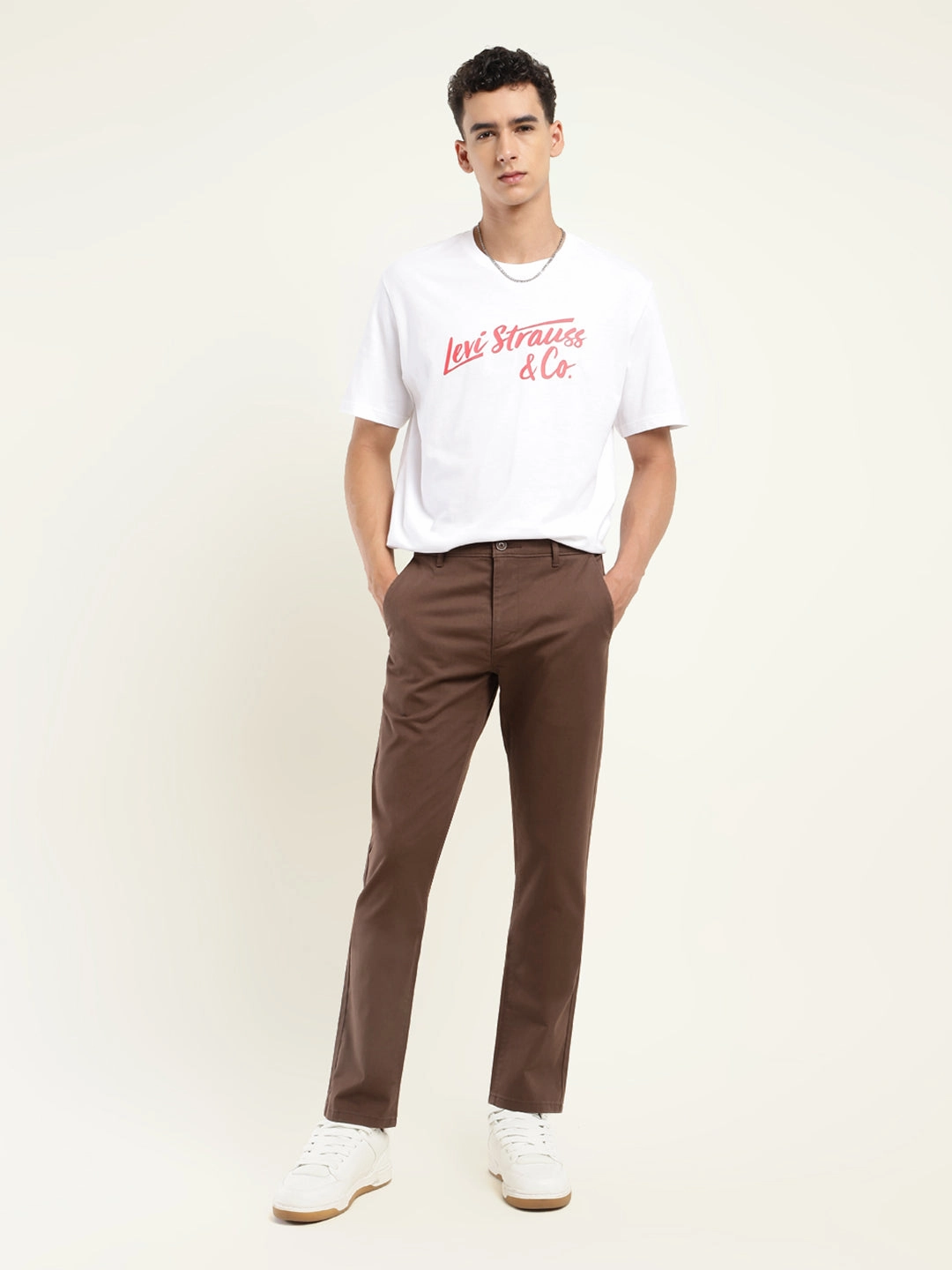 Weekend Wear Abrasion Proof Reinforcements Men's 511 Slim Fit Brown Chinos