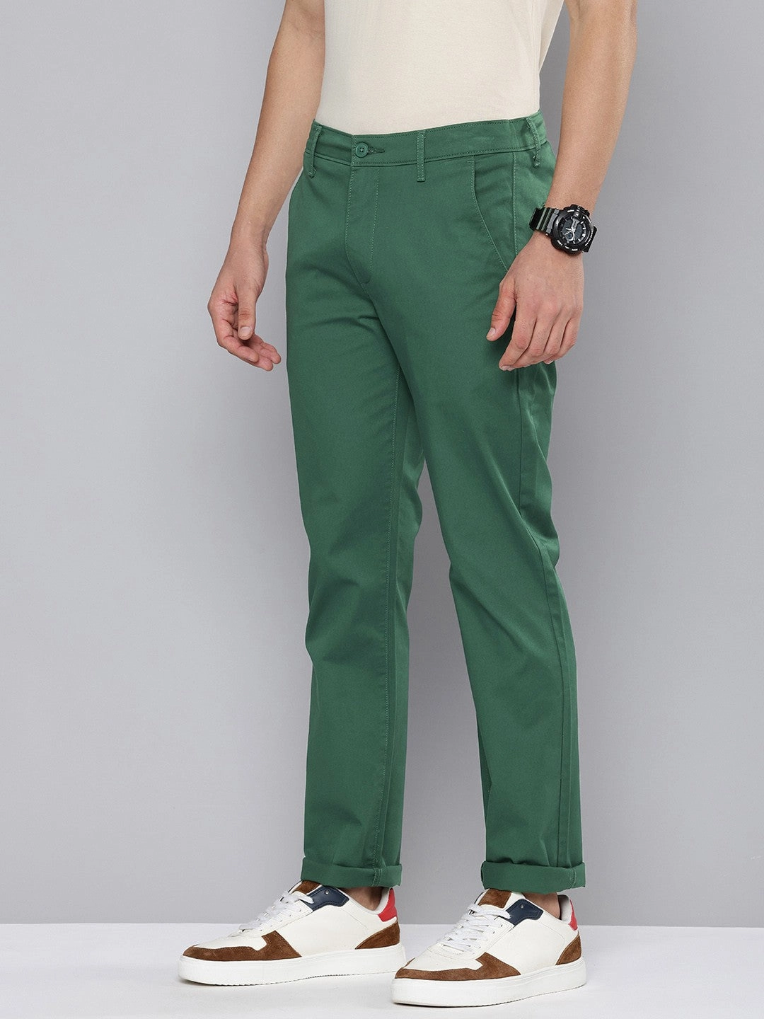 Men's 511 Slim Fit Green Chinos Athletic Fit Body Sculpting