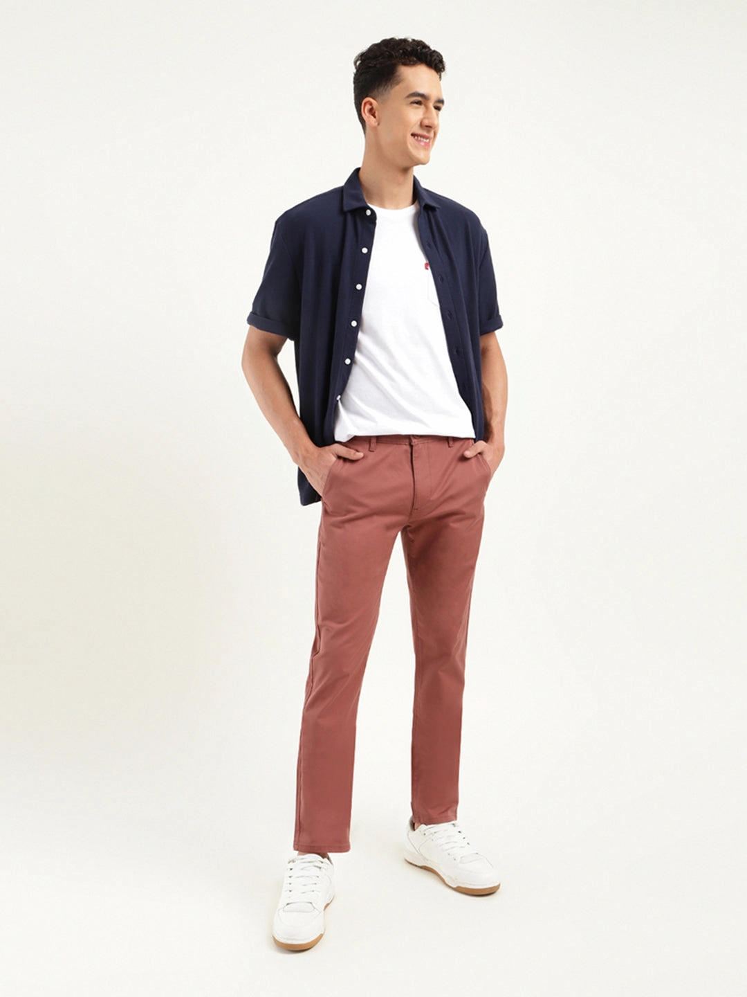 Chill Style Form Fitting Men's 511 Slim Fit Rust Chinos