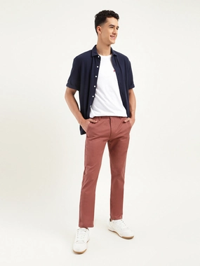 Comfy Essentials Wear Men's 511 Slim Fit Rust Chinos