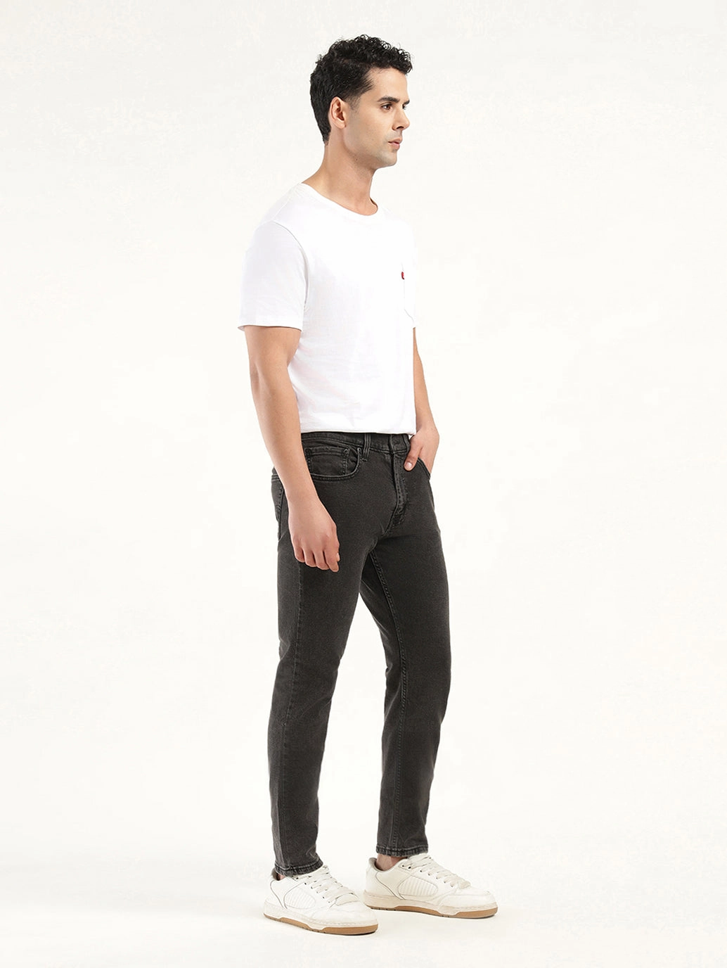 Men's 512 Black Slim Tapered Fit Mid Rise Jeans Smart Casual Classic Wear