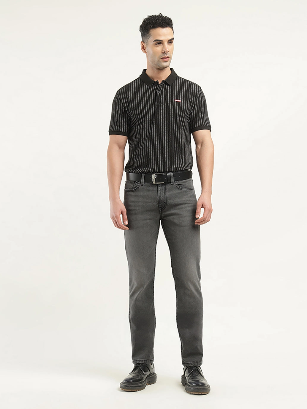 school outfit Men's 512 Black Slim Tapered Fit Mid Rise Jeans