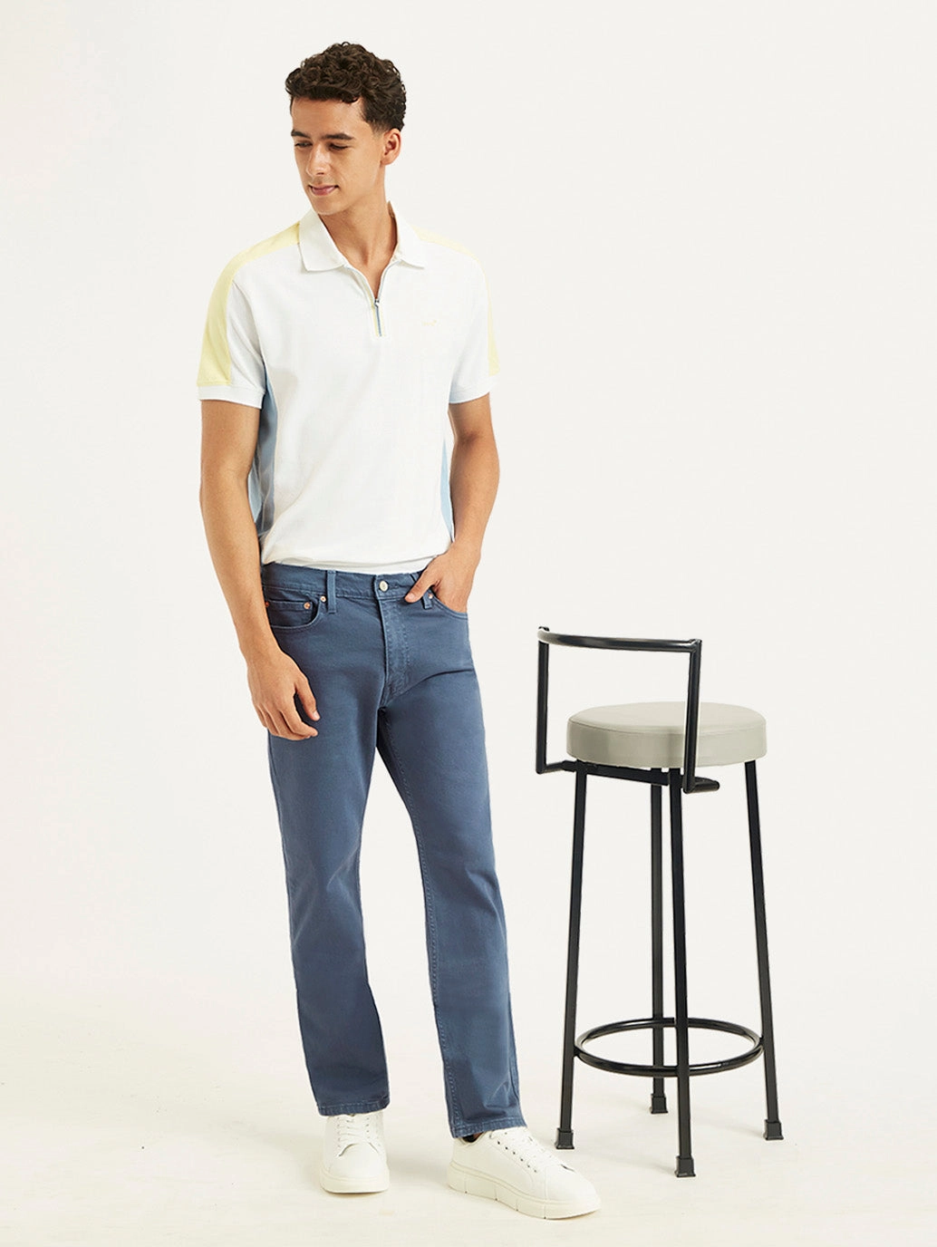 No Iron Wear Bootcut style Men's 512 Blue Slim Tapered Fit Mid Rise Jeans