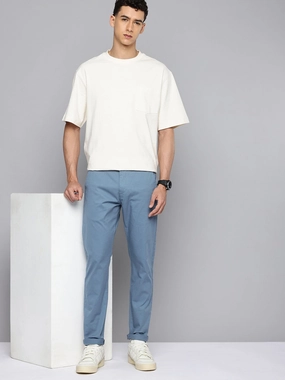 No Pinch Men's 512 Blue Slim Tapered Fit Trousers