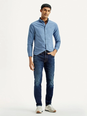 Men's 512 Dark Indigo Slim Tapered Fit Mid Rise Jeans Contemporary Wear