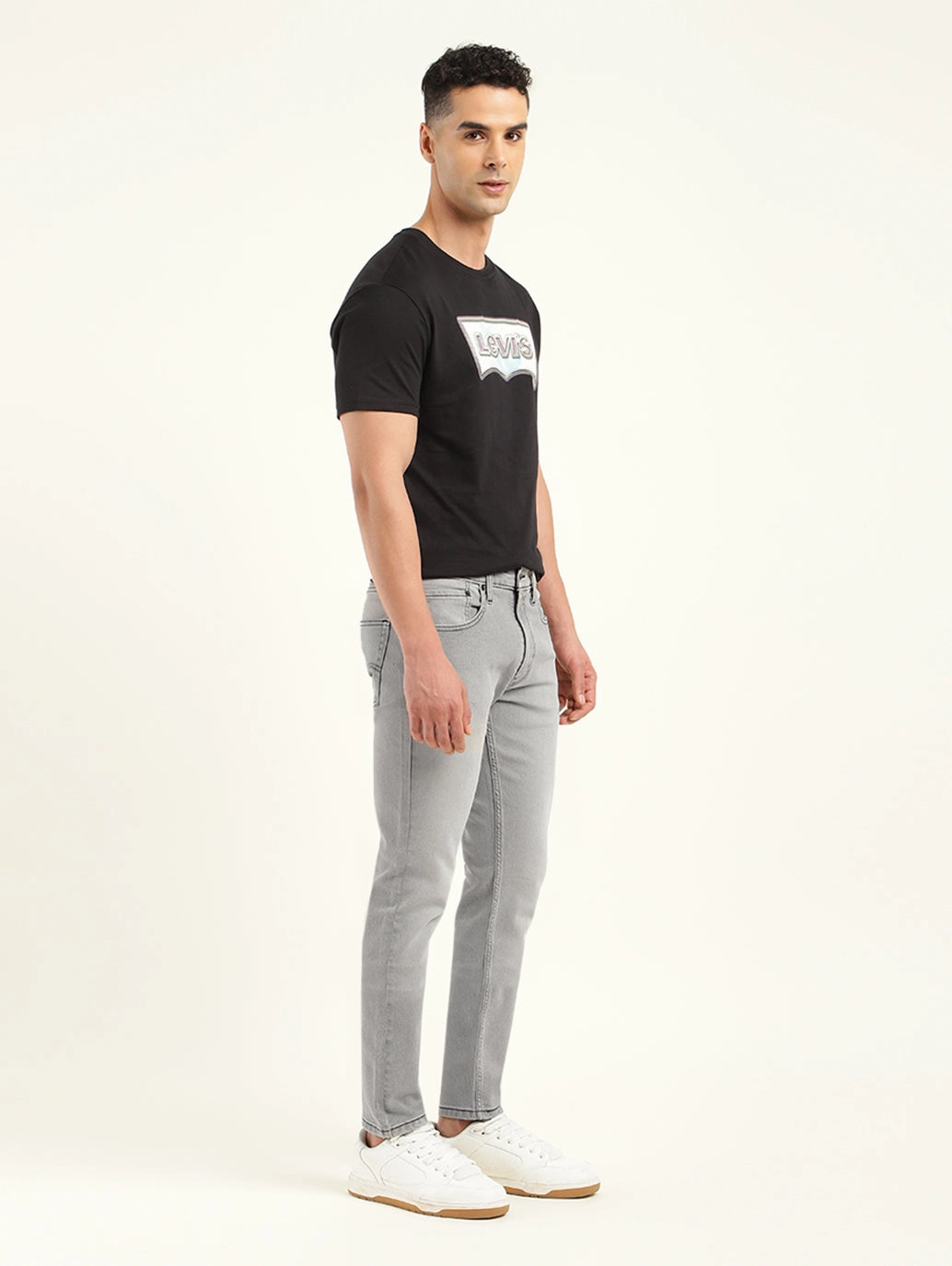 Loose Smooth Shopping Day Eco Friendly Lightweight Modern Men's 512 Grey Slim Tapered Fit Mid Rise Jeans