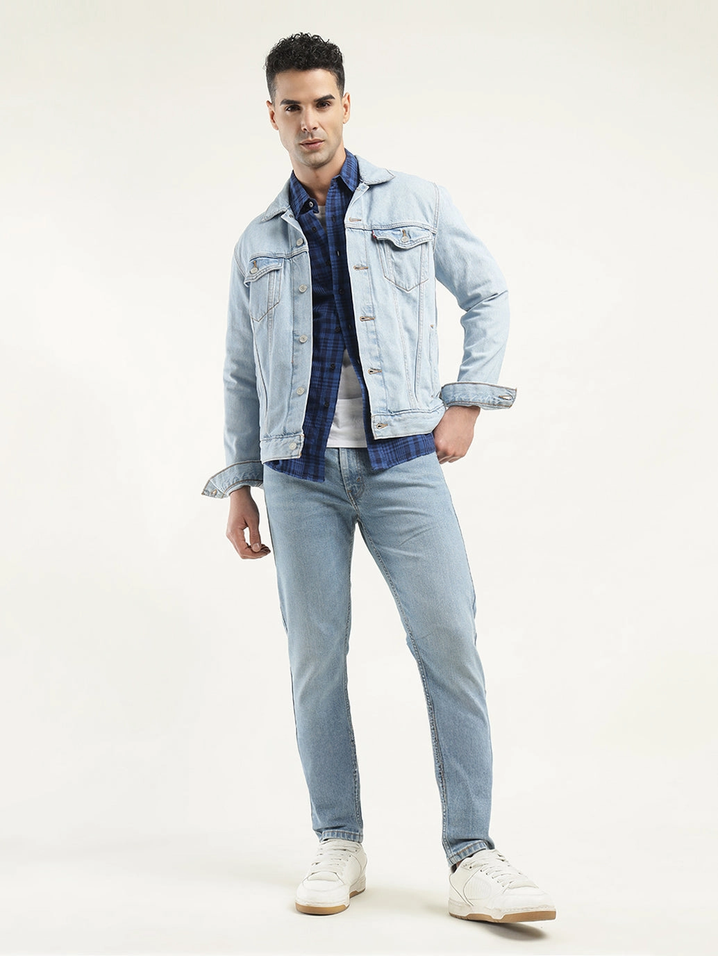 Premium Fit Spring Mood Brunch Outfit Formal Men's 512 Indigo Slim Tapered Fit Mid Rise Jeans