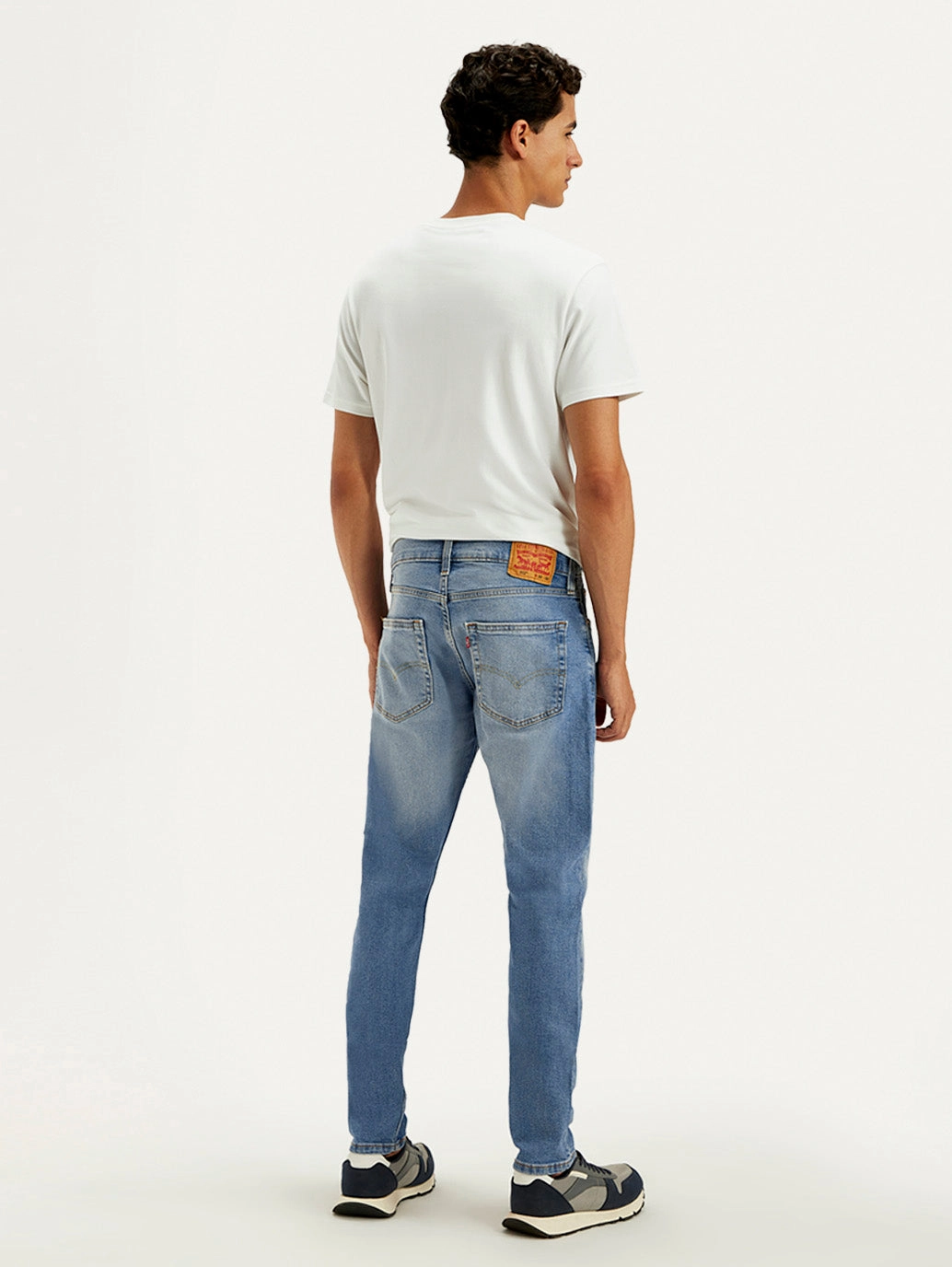 Men's 512 Indigo Slim Tapered Fit Mid Rise Jeans Comfortable Silhouette Artist Vibe Work Meeting Casual