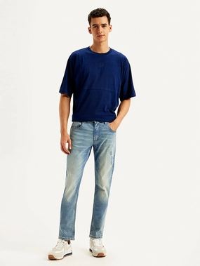 Men's 512 Light Blue Slim Tapered Fit Mid Rise Jeans Timeless casual