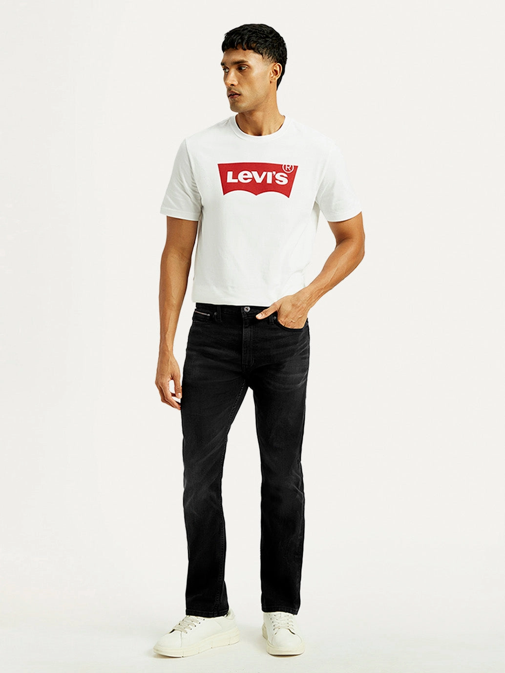 Men's 513 Black Slim Straight Fit Mid Rise Jeans Picnic Style Textured Streetwear Fan Evening Stroll Elegant