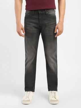 Neutral Fit Piece Men's 513 Charcoal Grey Slim Straight Fit Mid Rise Jeans