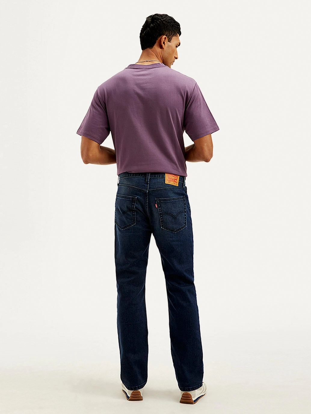 Men's 527 Blue Bootcut Fit Mid Rise Jeans Chic Comfort Professional Wear Artist Vibe