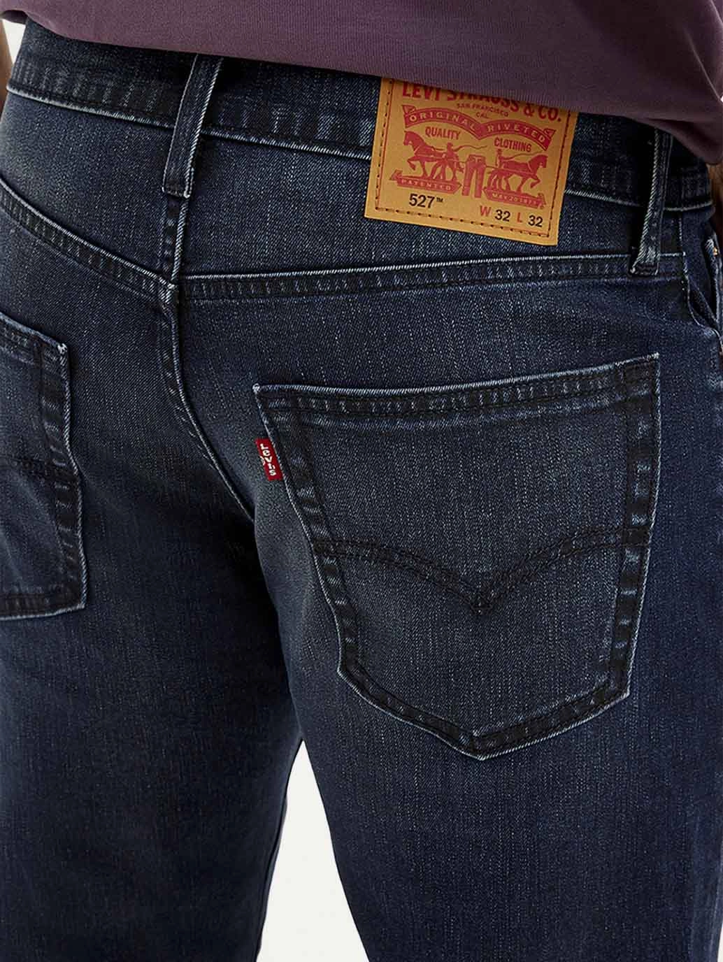 Smart Style Men's 527 Blue Bootcut Fit Mid Rise Jeans