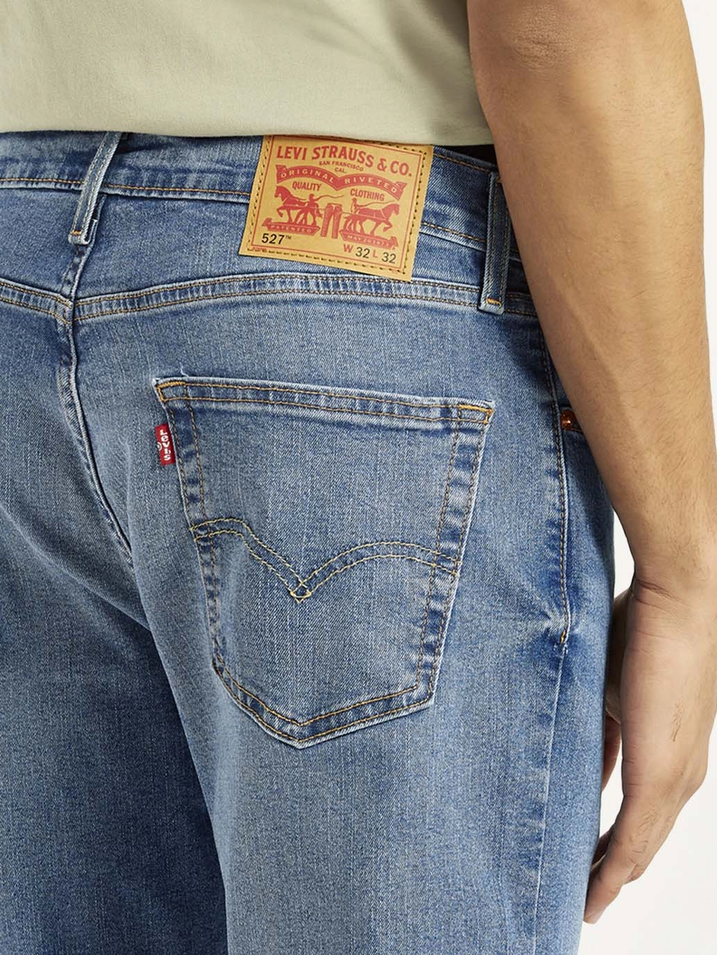 Spring Mood Outdoor Enthusiast Formal Men's 527 Med Indigo Bootcut Fit Mid Rise Jeans