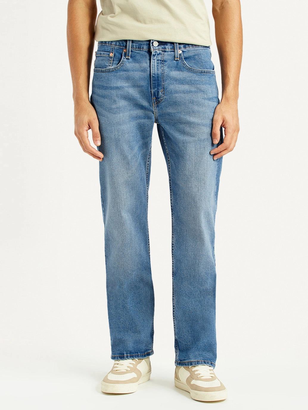 Men's 527 Med Indigo Bootcut Fit Mid Rise Jeans Elegant Formal