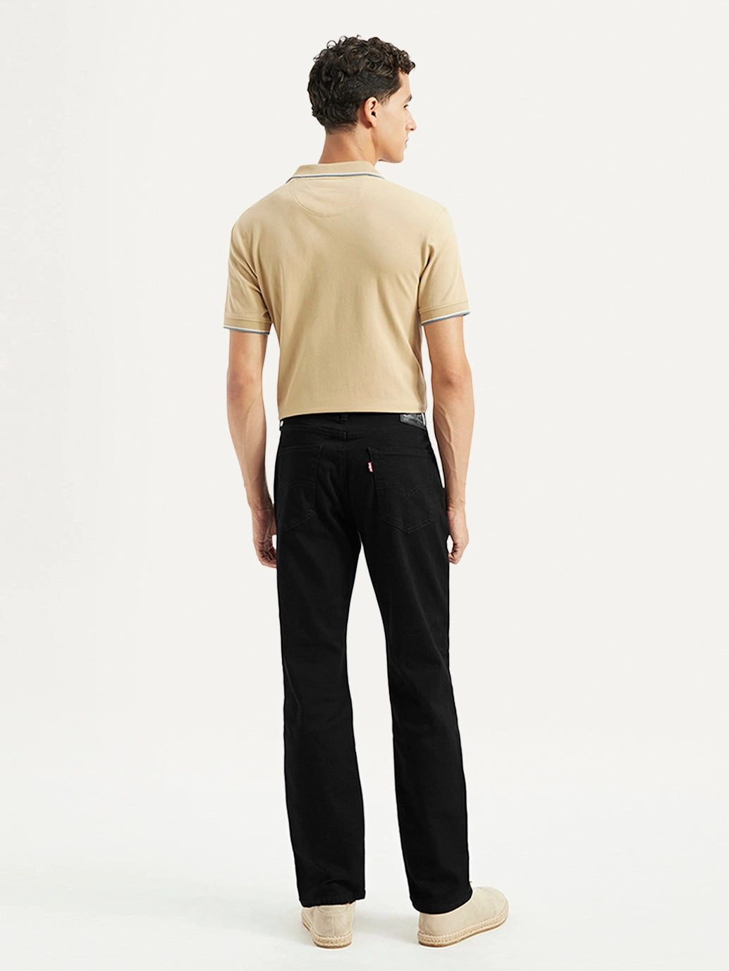 Unisex Fashion Men's 541 Black Athletic Tapered Fit Mid Rise Jeans