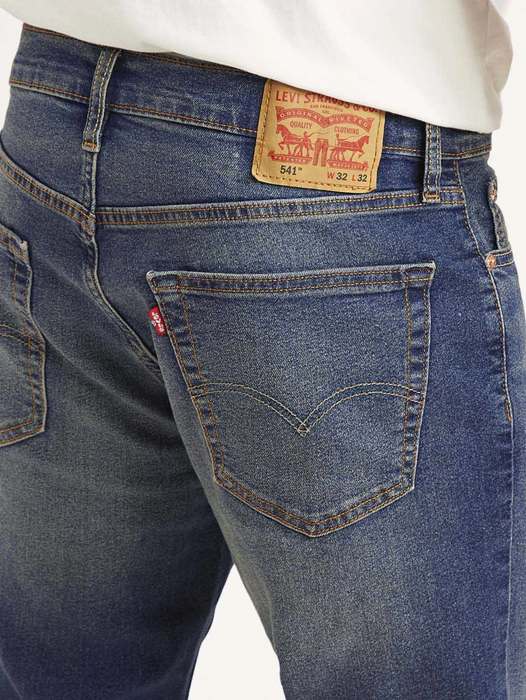 Smart Style Men's 541 Blue Athletic Tapered Fit Mid Rise Jeans