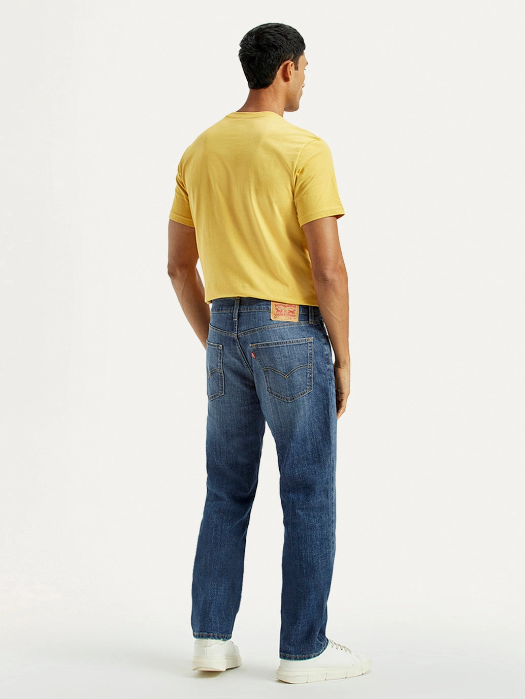 Comfort Stretch Men's 541 Med Indigo Athletic Tapered Fit Mid Rise Jeans