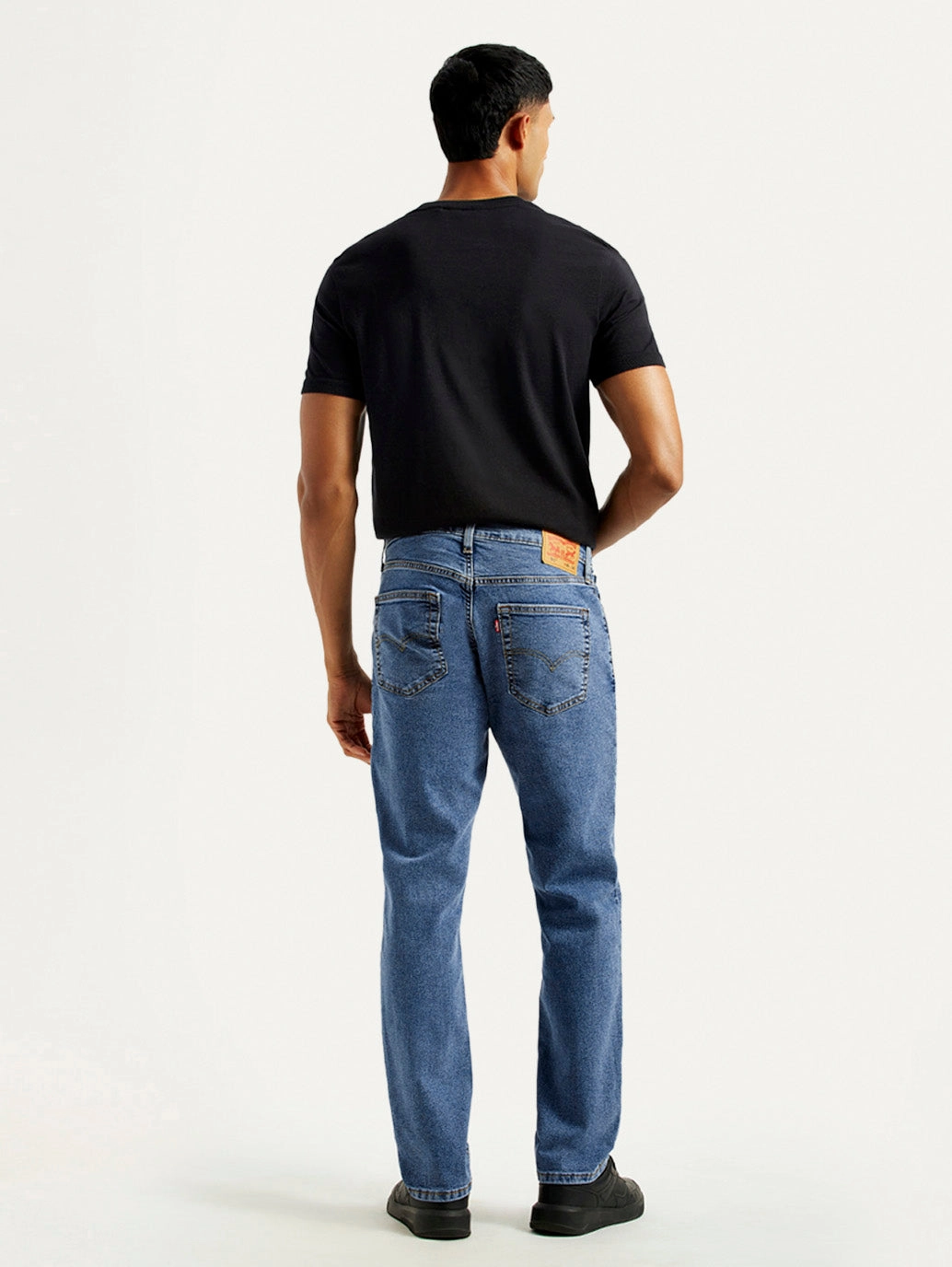 Men's 541 Med Indigo Athletic Tapered Fit Mid Rise Jeans Urban Explorer Picnic Style Comfort Wear