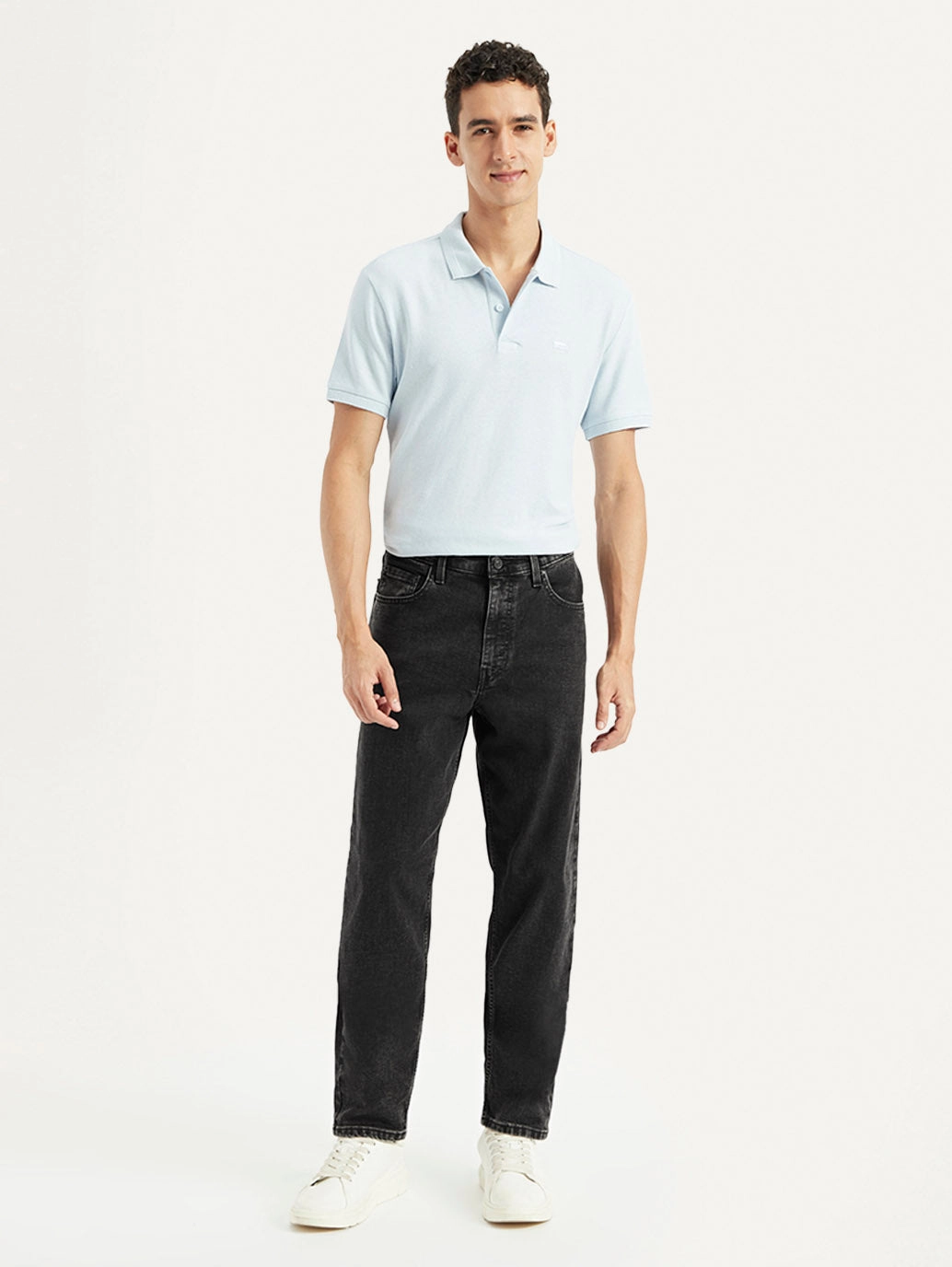 Men's 550'92 Dark Grey Loose Fit Mid Rise Jeans Minimal Fading Pre Shrunk Fabric