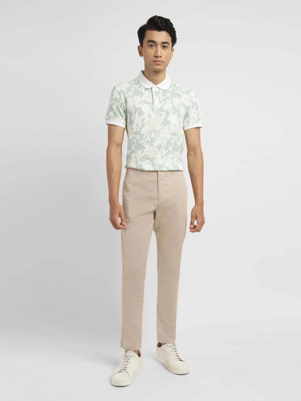 Perfectly Fit Men's Beige Slim Fit Chinos