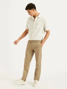 Non Clip Men's Beige Slim Fit Chinos