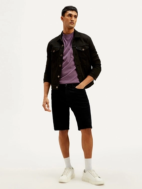 Men's Black Tapered Shorts Daytime Style