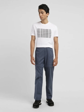 Comfort Stretch Stretch Layer Fit Men's Blue Loose Fit Cargos