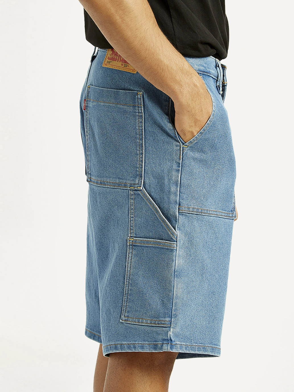 cycling attire Men's Blue Loose Fit Shorts