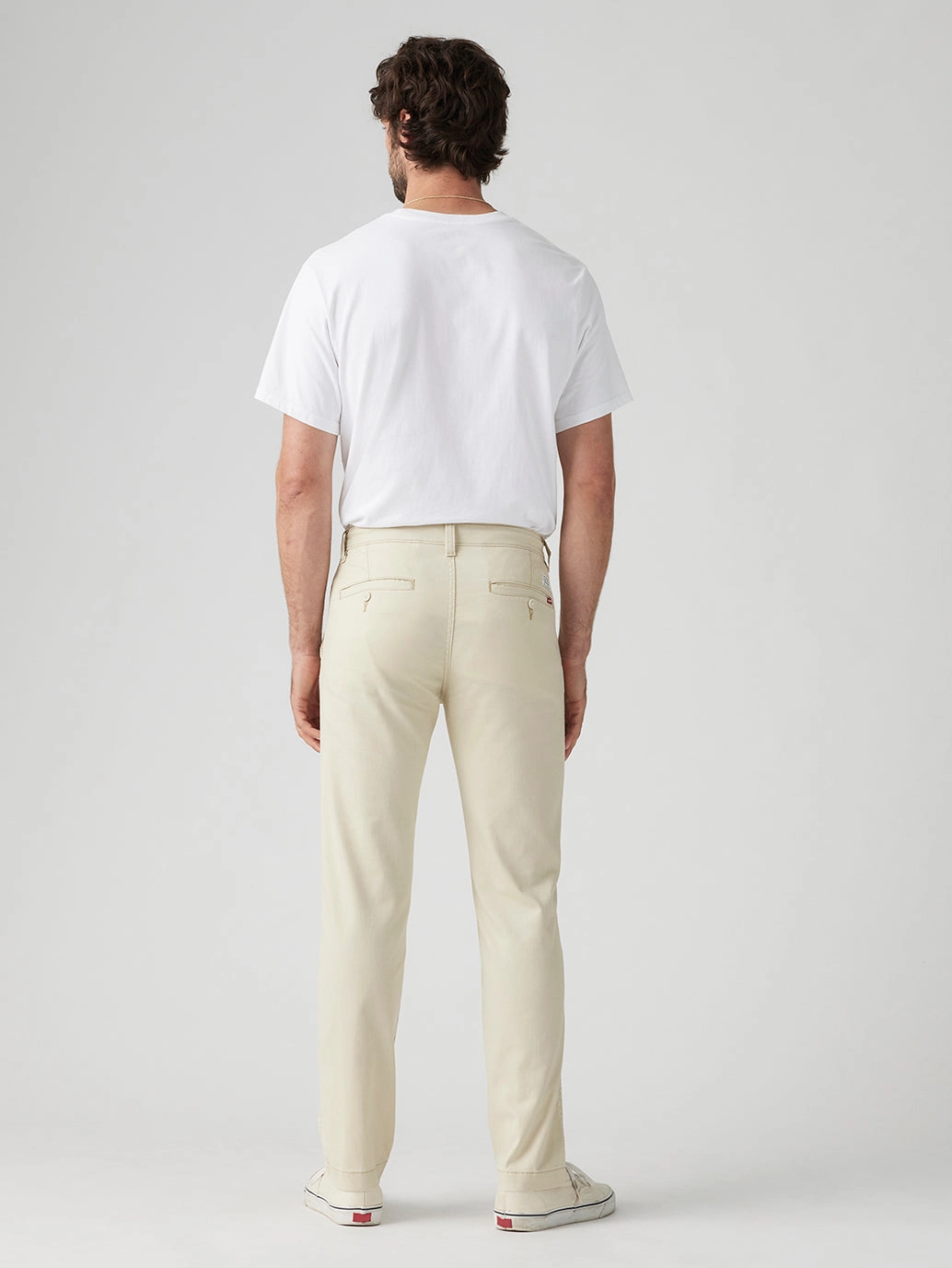 Roomy Fit Men's Cream Regular Fit Chinos