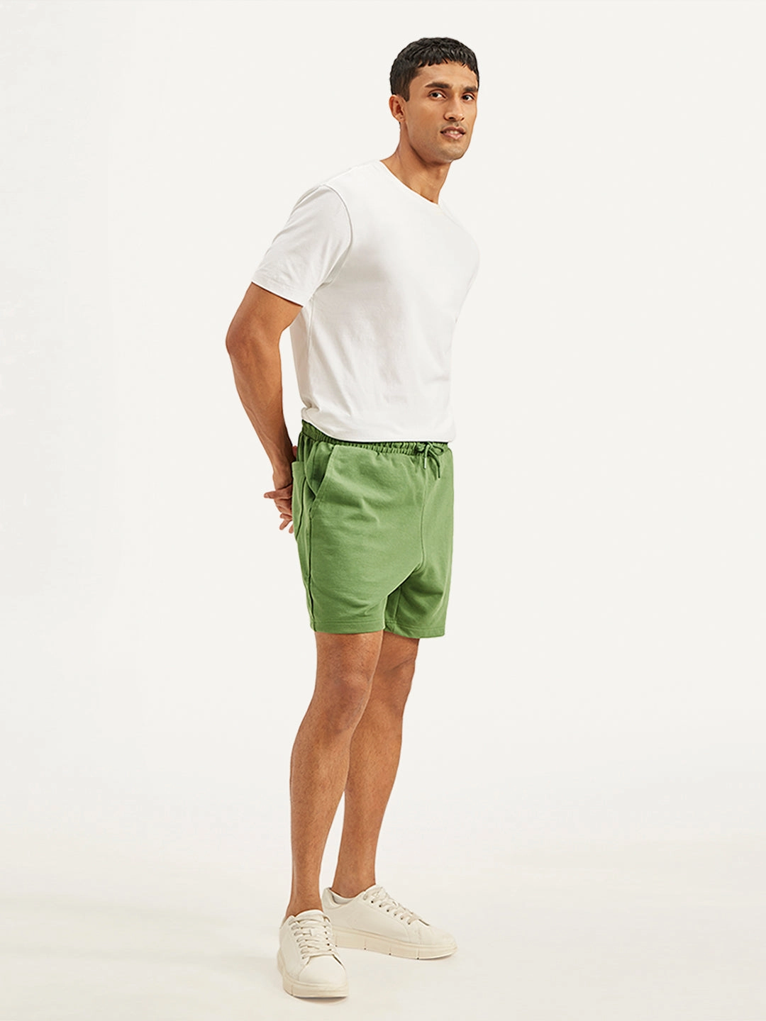 present for him hypoallergenic Men's Green Regular Fit Shorts