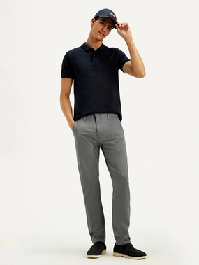 Core Flex Men's Grey Slim Tapered Fit Chinos