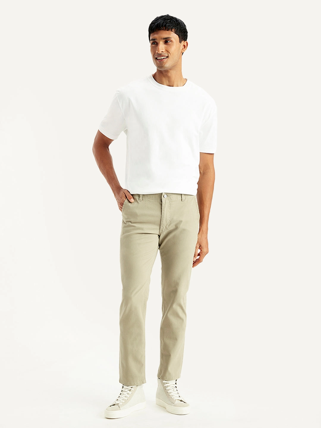 OdorResistantTreatment StaticDissipative Men's Khaki Slim Fit Chinos