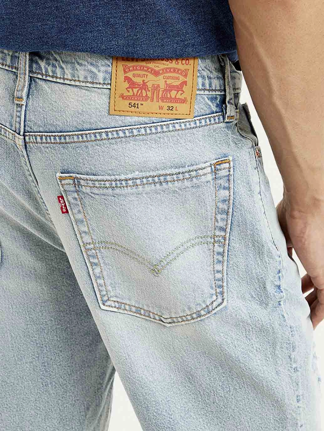 Reinforced Hemlines Minimalist Look Men's Light Blue Tapered Shorts