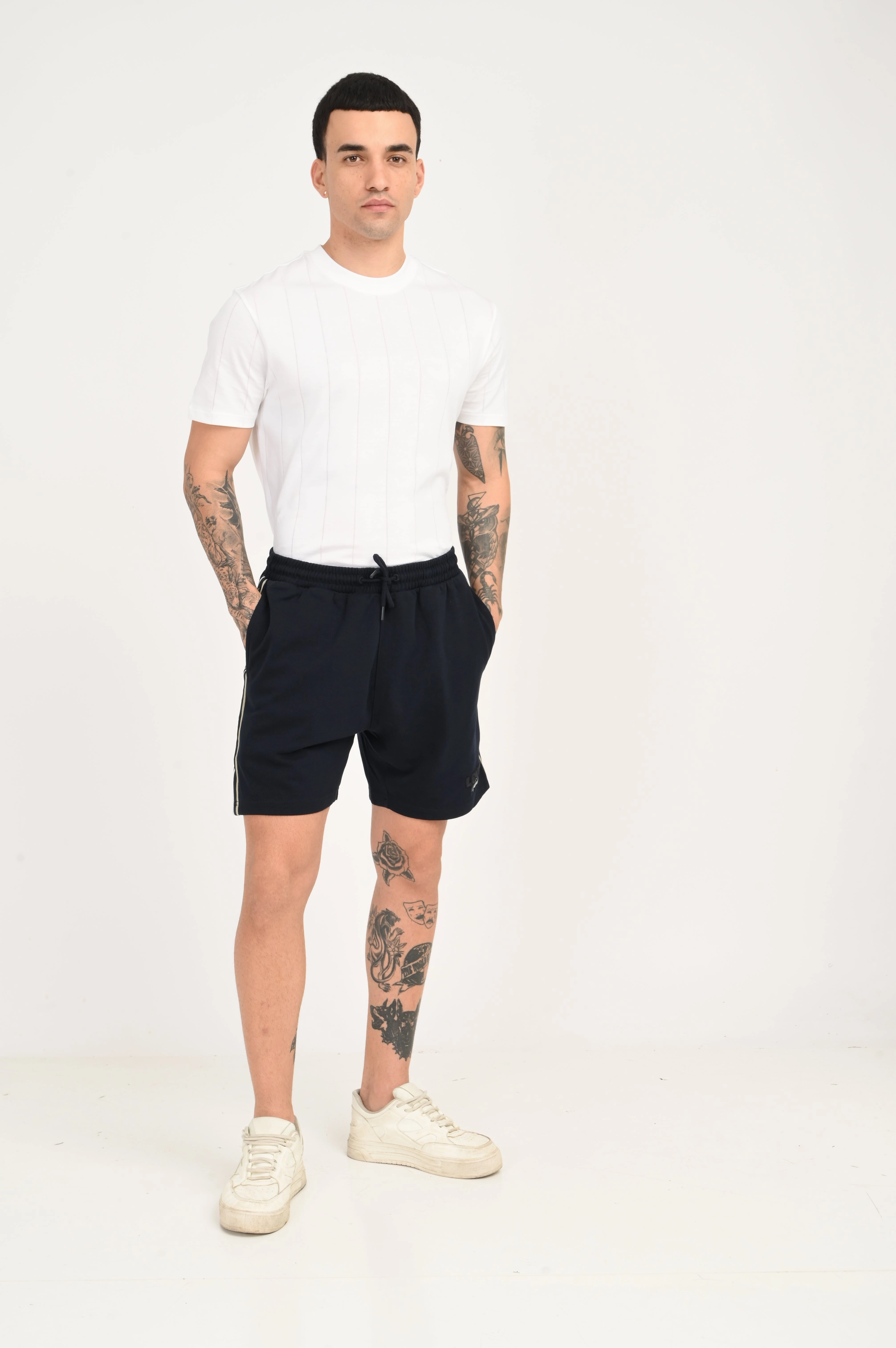 Men's Navy Regular Fit Shorts School Uniform Summer Essential